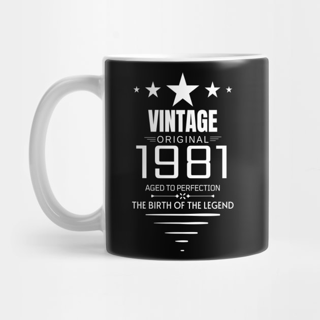 Vintage 1981 - Birthday Gift by Fluen